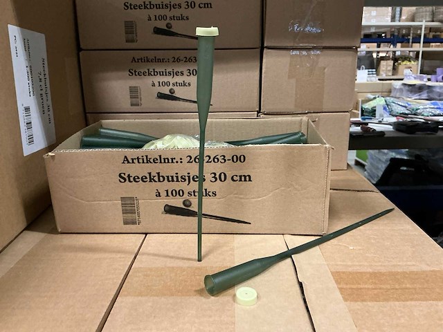Partij steekbuisjes 30cm 7,8cl groen (24500x) - afbeelding 5 van  5