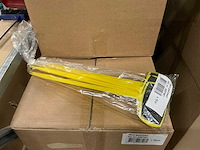Partij steeketiketten 35cm geel/zwart (3750x) - afbeelding 1 van  4