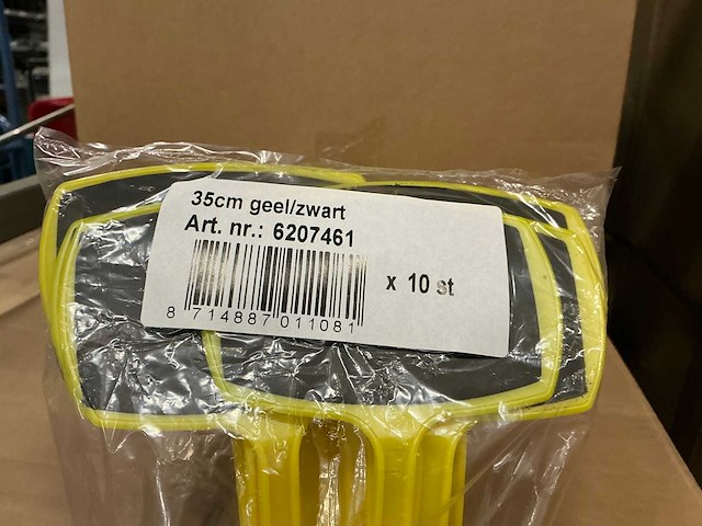 Partij steeketiketten 35cm geel/zwart (3750x) - afbeelding 4 van  4