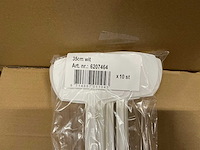 Partij steeketiketten 35cm wit (4500x) - afbeelding 2 van  6