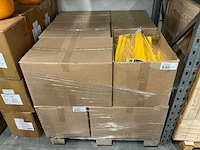 Partij steeketiketten geel/zwart 45cm (3000x) - afbeelding 2 van  3