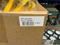 Partij steeketiketten geel/zwart 45cm (3000x) - afbeelding 3 van  3