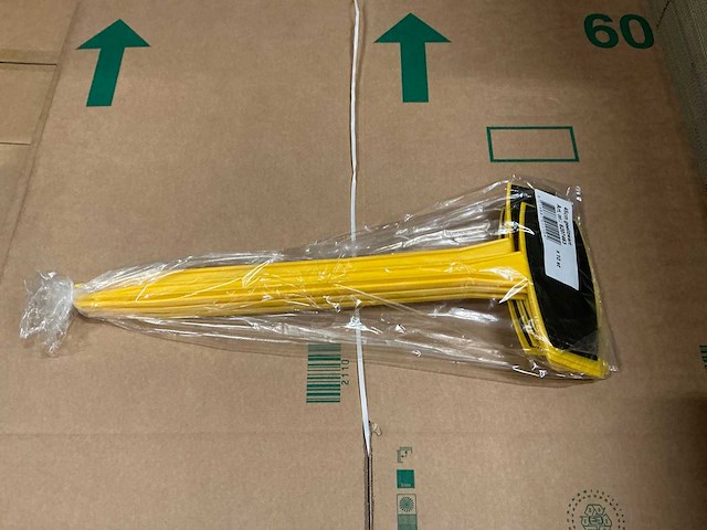 Partij steeketiketten geel/zwart 45cm (900x) - afbeelding 1 van  5