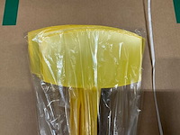 Partij steeketiketten geel/zwart 45cm (900x) - afbeelding 2 van  5