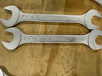 Partij steeksleutels/ringsleutels/combinatiesleutels (14x) - afbeelding 9 van  13