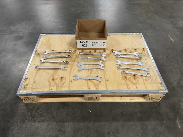 Partij steeksleutels/ringsleutels/combinatiesleutels (14x) - afbeelding 1 van  13