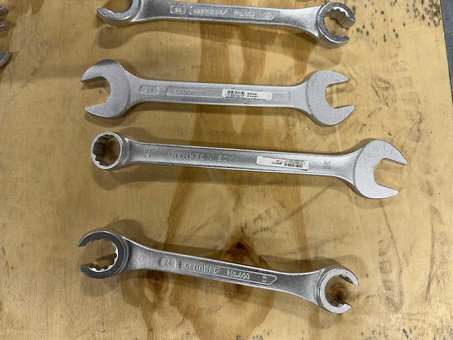 Partij steeksleutels/ringsleutels/combinatiesleutels (14x) - afbeelding 12 van  13