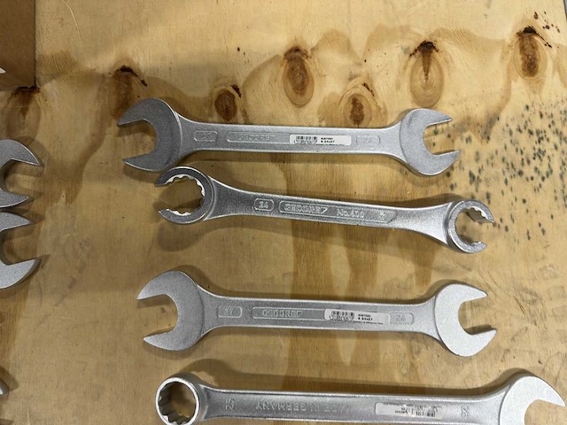 Partij steeksleutels/ringsleutels/combinatiesleutels (14x) - afbeelding 4 van  13