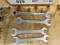 Partij steeksleutels/ringsleutels/combinatiesleutels (14x) - afbeelding 5 van  13