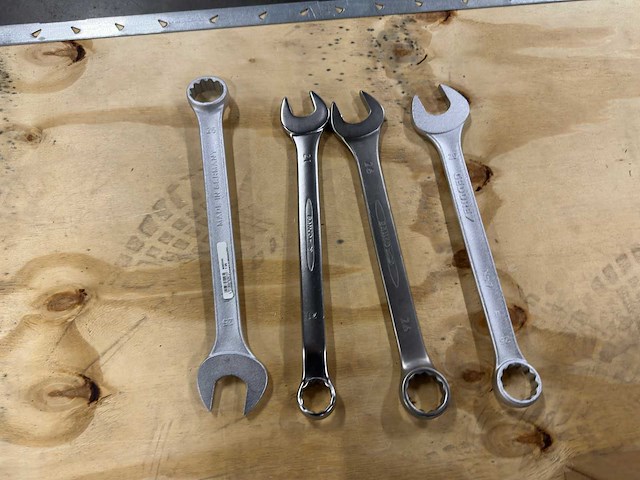 Partij steeksleutels/ringsleutels/combinatiesleutels (14x) - afbeelding 13 van  13