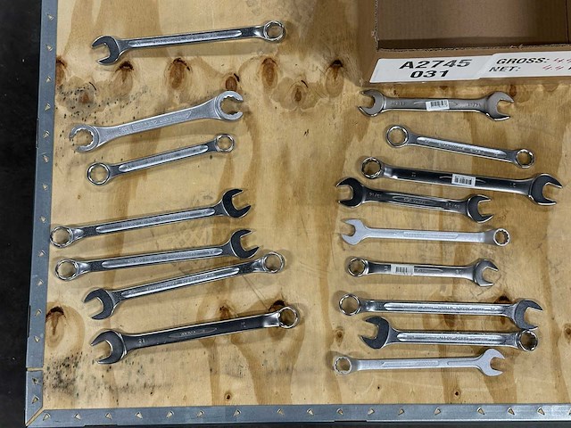 Partij steeksleutels/ringsleutels/combinatiesleutels (20x) - afbeelding 2 van  9