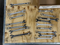 Partij steeksleutels/ringsleutels/combinatiesleutels (20x) - afbeelding 2 van  9