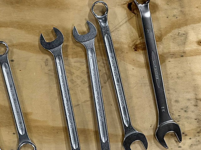 Partij steeksleutels/ringsleutels/combinatiesleutels (20x) - afbeelding 8 van  9