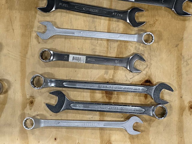 Partij steeksleutels/ringsleutels/combinatiesleutels (20x) - afbeelding 9 van  9