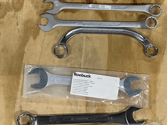 Partij steeksleutels/ringsleutels/combinatiesleutels (20x) - afbeelding 3 van  8