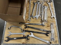 Partij steeksleutels/ringsleutels/combinatiesleutels (20x) - afbeelding 2 van  8