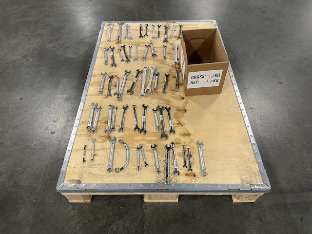 Partij steeksleutels/ringsleutels/combinatiesleutels (50x) - afbeelding 3 van  13