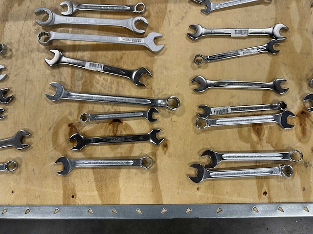 Partij steeksleutels/ringsleutels/combinatiesleutels (50x) - afbeelding 9 van  13