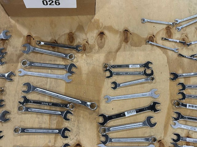 Partij steeksleutels/ringsleutels/combinatiesleutels (50x) - afbeelding 11 van  14