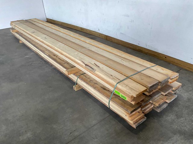 Partij steigerhouten planken met breuk 500x19,5x3 cm - afbeelding 1 van  8