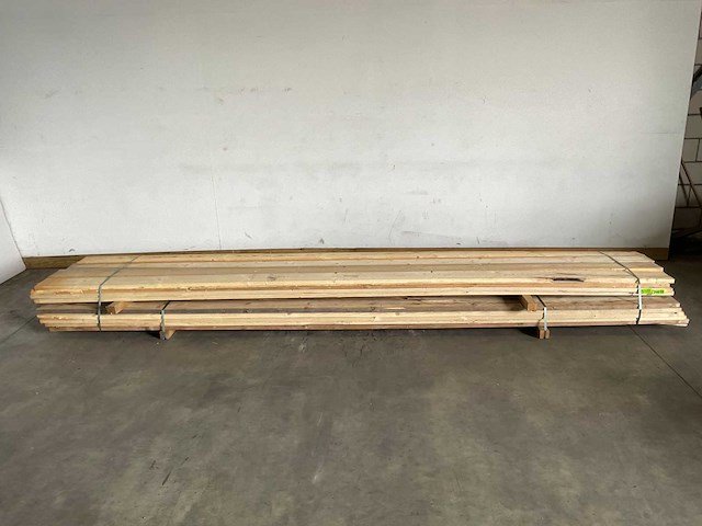 Partij steigerhouten planken met breuk 500x19,5x3 cm - afbeelding 4 van  8