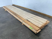 Partij steigerhouten planken met breuk 500x19,5x3 cm - afbeelding 1 van  9