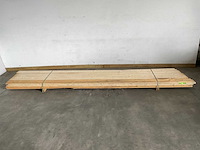 Partij steigerhouten planken met breuk 500x19,5x3 cm - afbeelding 3 van  9