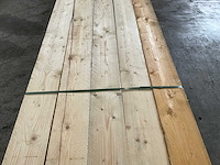 Partij steigerhouten planken met breuk 500x19,5x3 cm - afbeelding 4 van  9