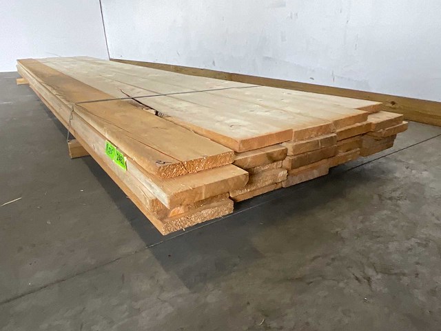 Partij steigerhouten planken met breuk 500x19,5x3 cm - afbeelding 8 van  9