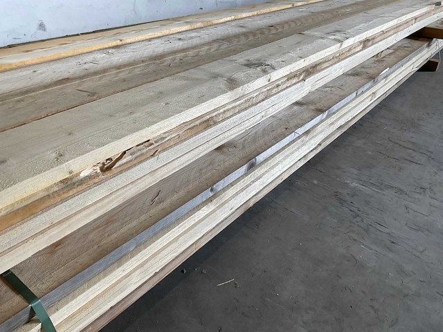 Partij steigerhouten planken met breuk 500x19,5x3 cm - afbeelding 11 van  12