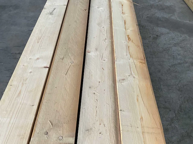 Partij steigerhouten planken met breuk 500x19,5x3 cm - afbeelding 12 van  12