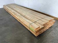 Partij steigerhouten planken met breuk 500x19,5x3 cm