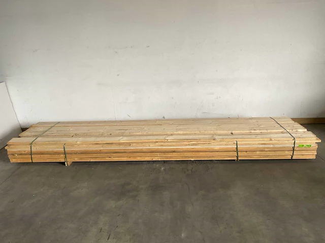 Partij steigerhouten planken met breuk 500x19,5x3 cm - afbeelding 4 van  11