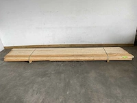Partij steigerhouten planken met breuk 500x19,5x3 cm - afbeelding 3 van  10