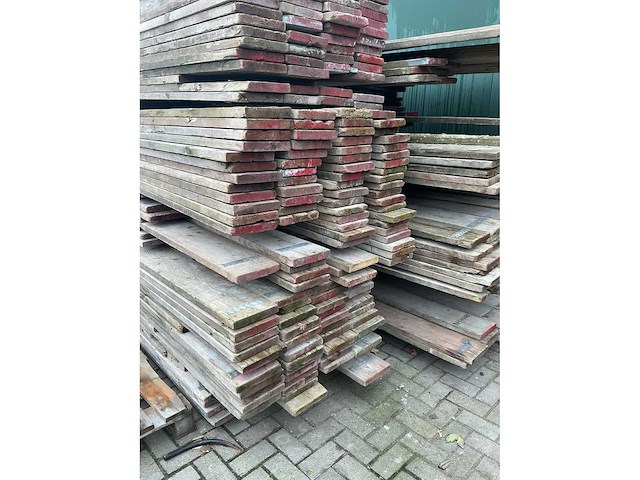 Partij steigerplanken; circa 360 stuks - afbeelding 3 van  9