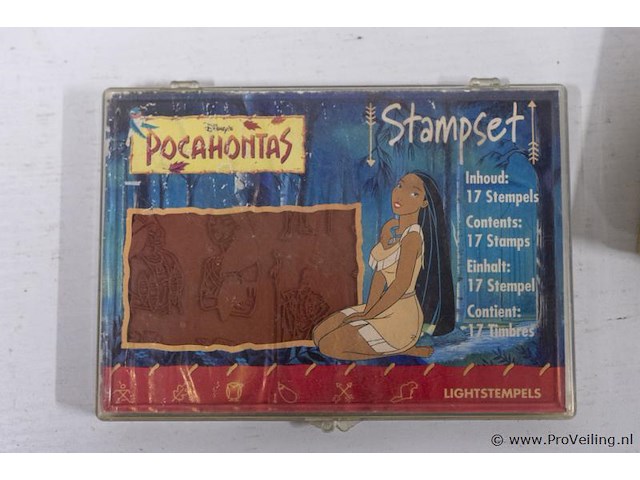 Partij stempels o.a. dis pocahontas - afbeelding 1 van  4