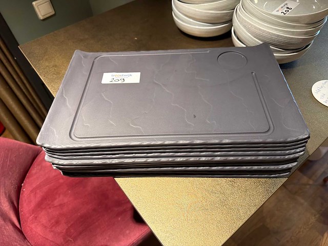 Partij stenen serveer planken (9x) - afbeelding 1 van  3