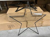 Partij ster metaal d75cm zwart (72x) - afbeelding 1 van  4