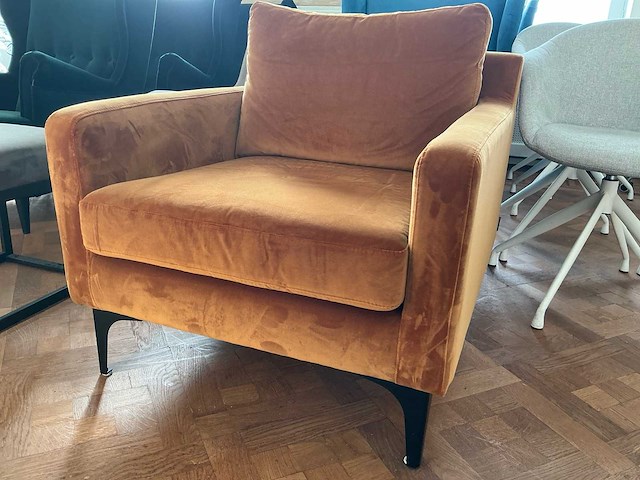 Partij stoelen / fauteuilles / kapstokken, lampen, deco - afbeelding 11 van  23