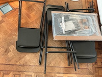 Partij stoelen / fauteuilles / kapstokken, lampen, deco - afbeelding 22 van  23