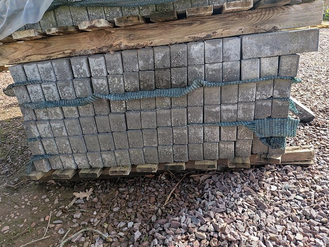 Partij straatstenen ca. 19.6x6.2x4.8 cm - afbeelding 5 van  6