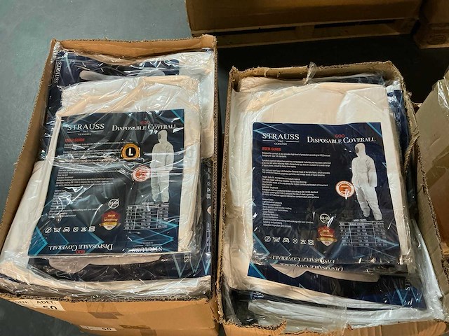 Partij strauss disposable coverall (1000x) - afbeelding 1 van  4