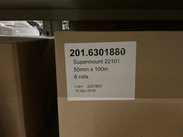 Partij supermount 50mm x 100m (68x) - afbeelding 3 van  4