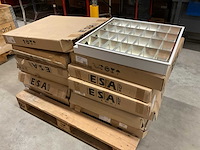 Partij systeemplafond inbouwarmaturen, 12 stuks - afbeelding 1 van  5