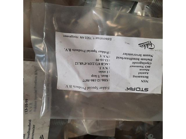 Partij t-kop bouten, o.a. fokker - afbeelding 4 van  7