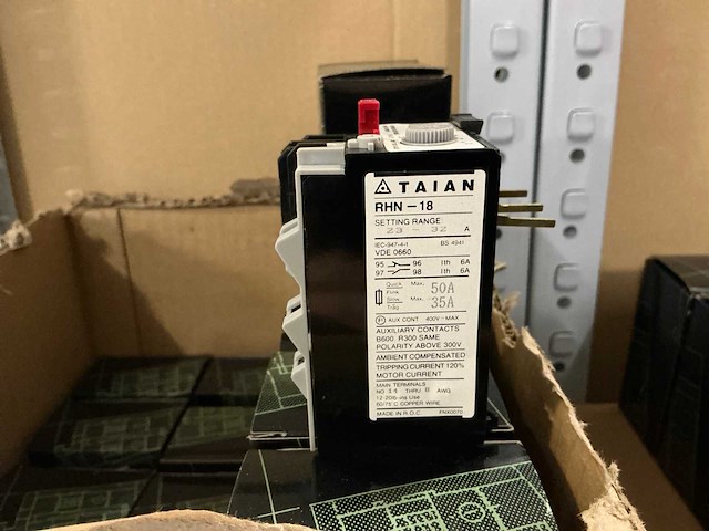 Partij taian rhn-18a thermal overload relay (51x) - afbeelding 3 van  6