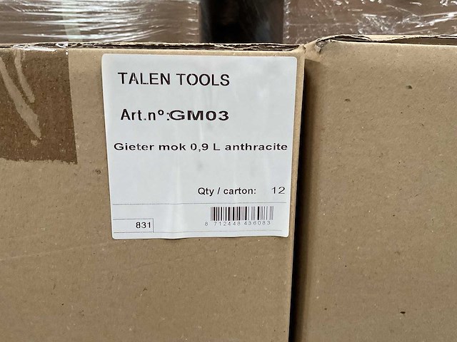 Partij talen tools gieter antraciet - 0.9 liter (48x) - afbeelding 2 van  5