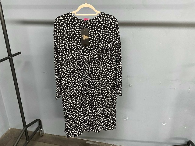 Partij tante betsy tunic dress julie spots black - afbeelding 2 van  5