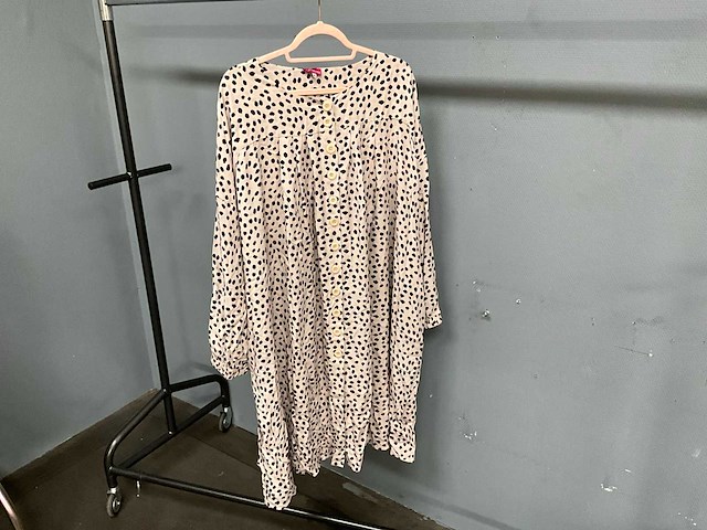 Partij tante betsy tunic dress julie spots cream - afbeelding 1 van  5