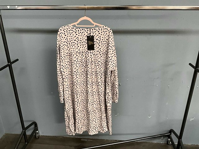 Partij tante betsy tunic dress julie spots cream - afbeelding 2 van  5